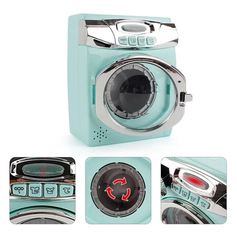 New Children Kitchen Washing Machine, Bread Maker, Microwave Oven.