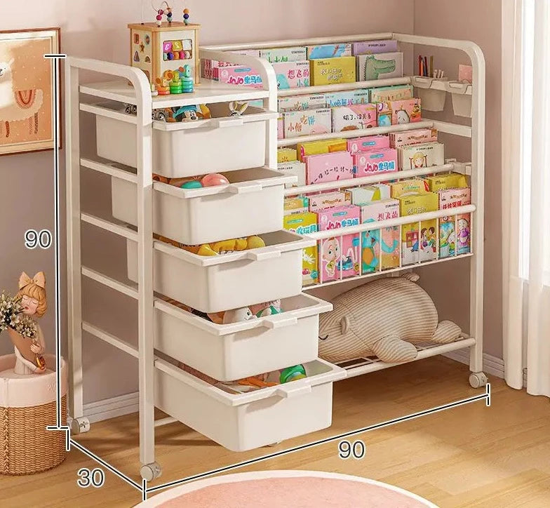Simple Bookshelves, Floor Shelves, Children's Bookcase