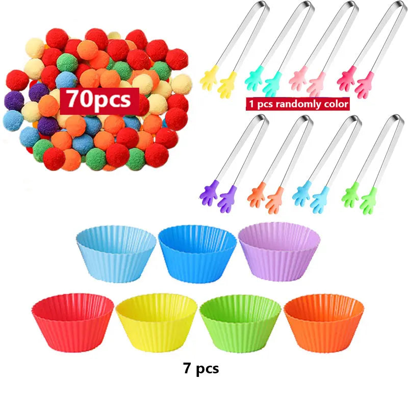 Montessori Early learning, Fine Motor Training, Counting Learning Sensory Education