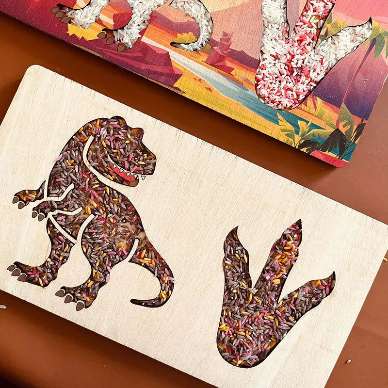 Wooden Animal Sensory Tray