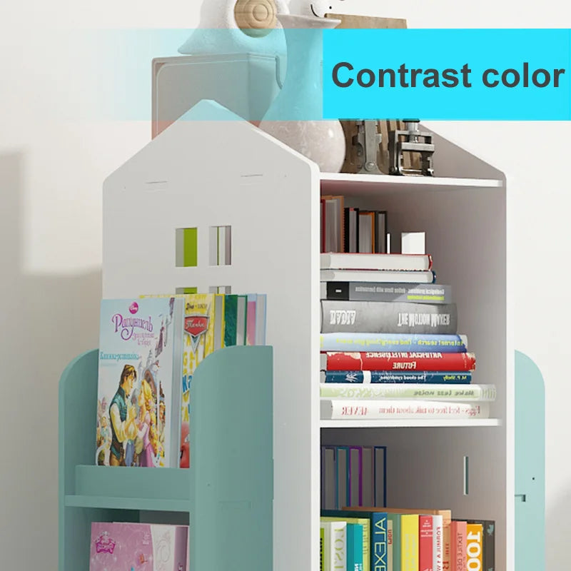 Children's Bookshelf 360° Rotating
