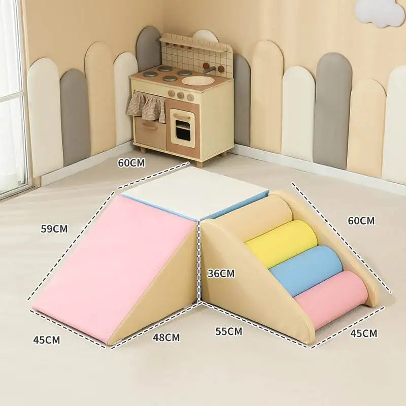 Children's software sensory training Corner climbing slide