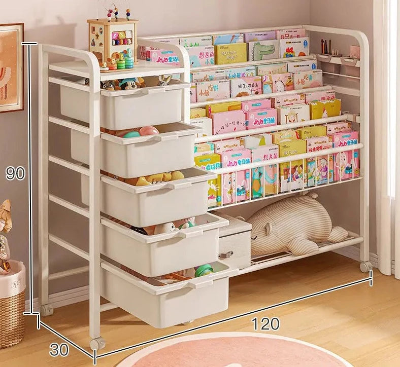 Simple Bookshelves, Floor Shelves, Children's Bookcase