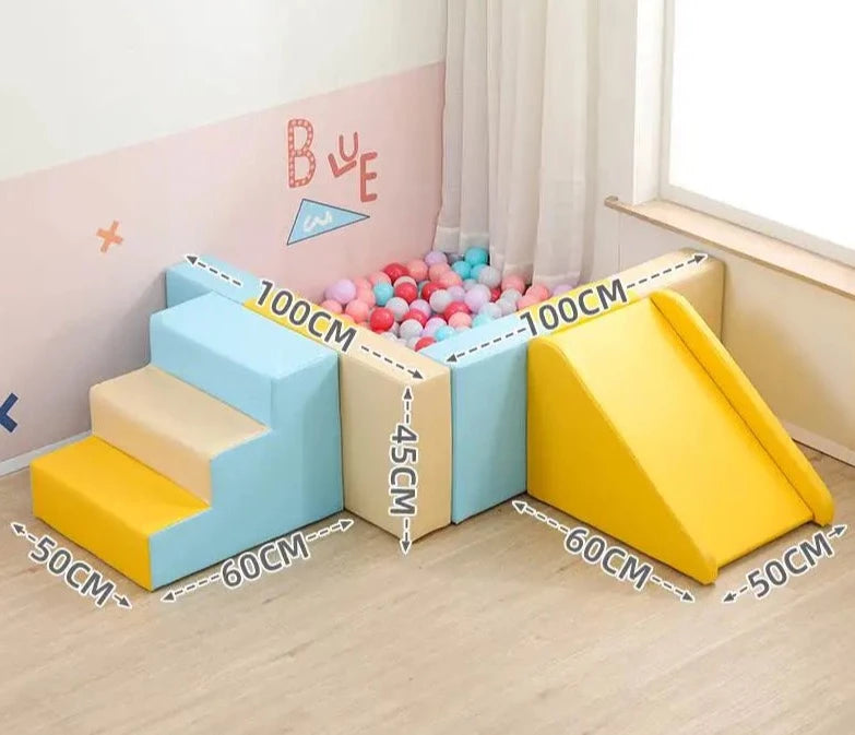 Children's software sensory training Corner climbing slide