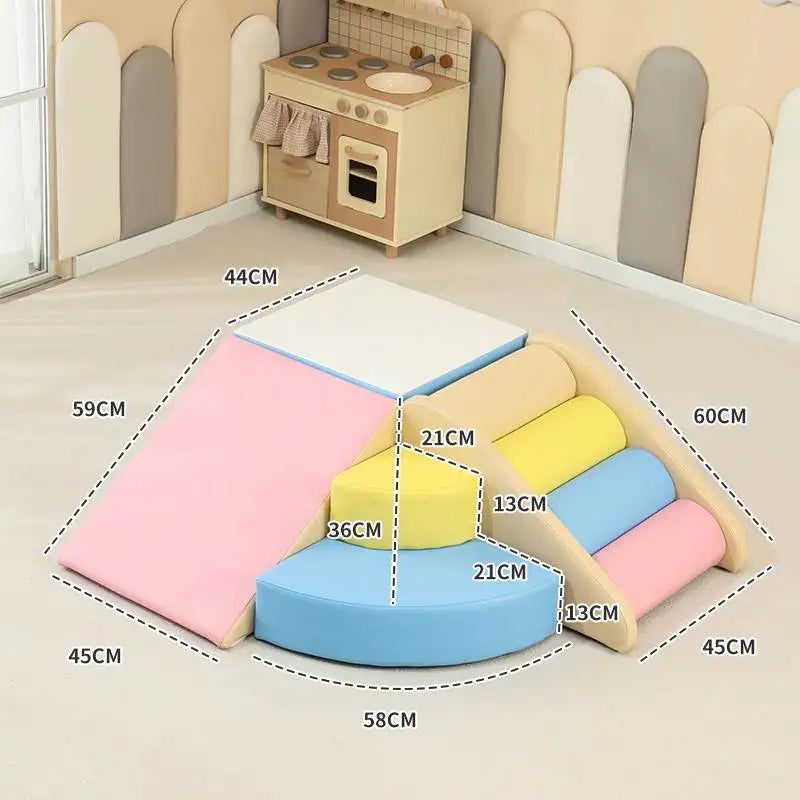 Children's software sensory training Corner climbing slide