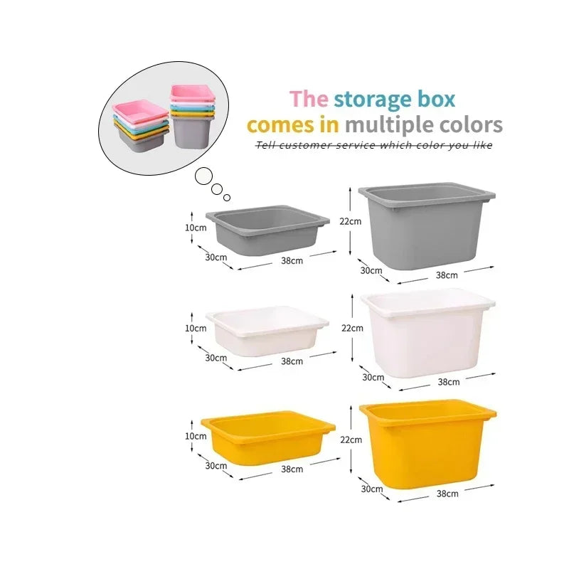 Toy Storage Drawer Organizer for Kids Children Furniture Study Table with  Wooden Box Kids Table Storage and Organization
