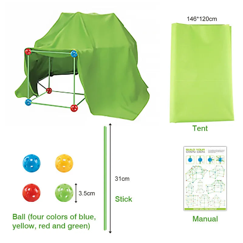 New Creative Fort Building  Indoor Tent Brick Kit