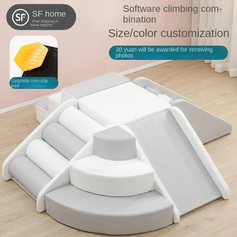 Children's software sensory training Corner climbing slide
