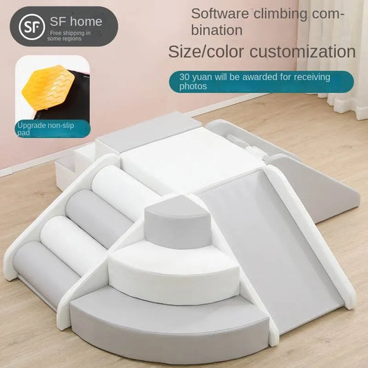 Children's software sensory training Corner climbing slide