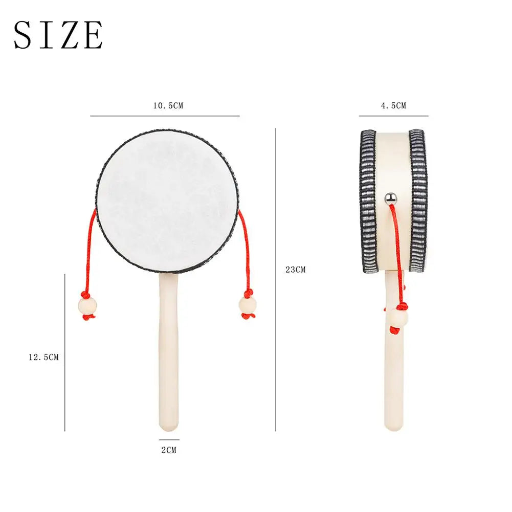 Wood Chinese Traditional Spinning Rattle