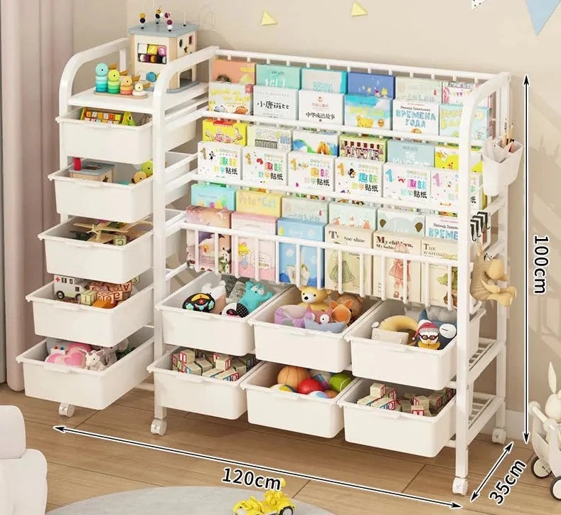 Simple Bookshelves, Floor Shelves, Children's Bookcase