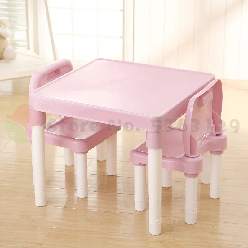 Childrens Kids Plastic Table Chair Set
