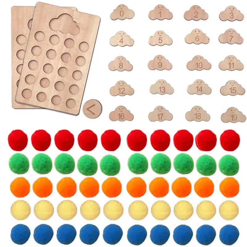 Montessori Early learning, Fine Motor Training, Counting Learning Sensory Education