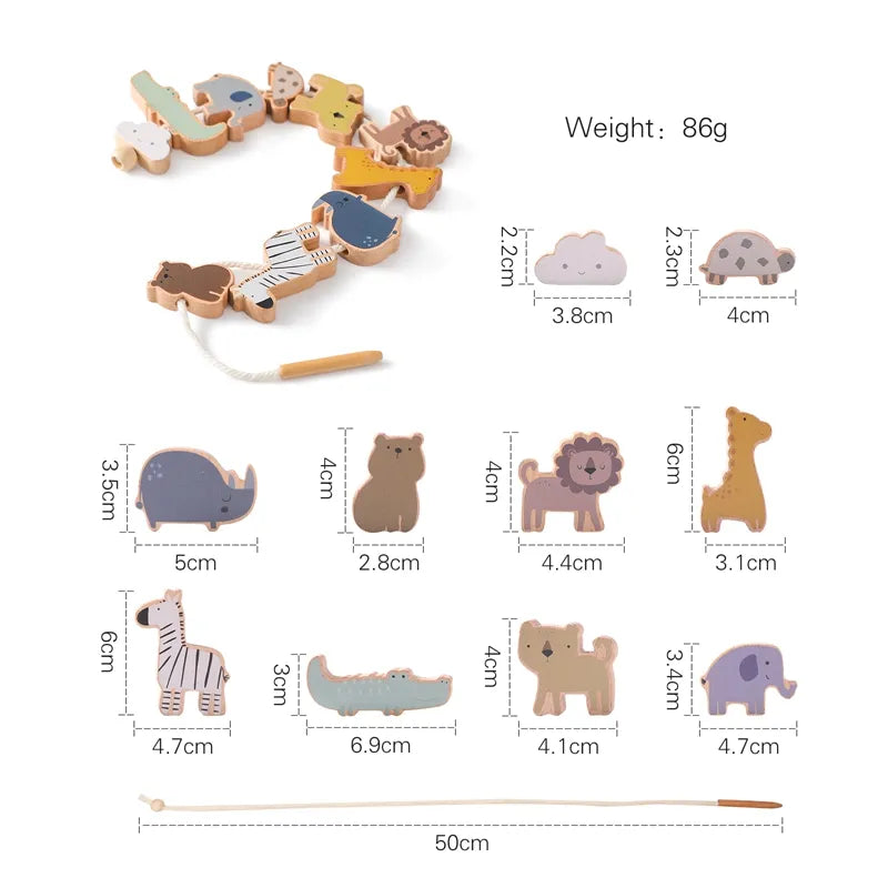 Wooden Montessori Toy Simulation Kitchen Cooking