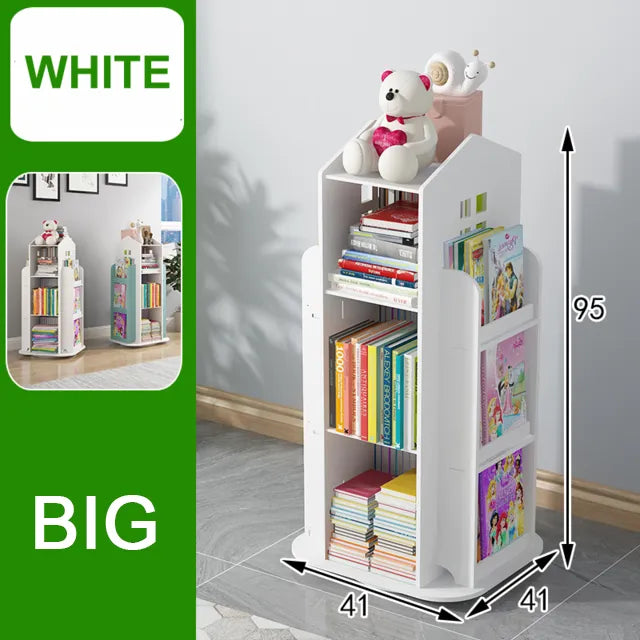 Children's Bookshelf 360° Rotating