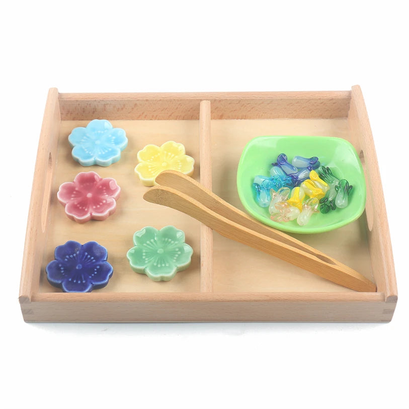 Montessori Wooden Tray, Furniture Educational Material