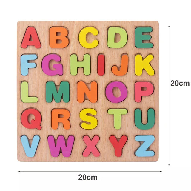 Montessori 3D Wooden Puzzles Early Learning Baby Educational Games