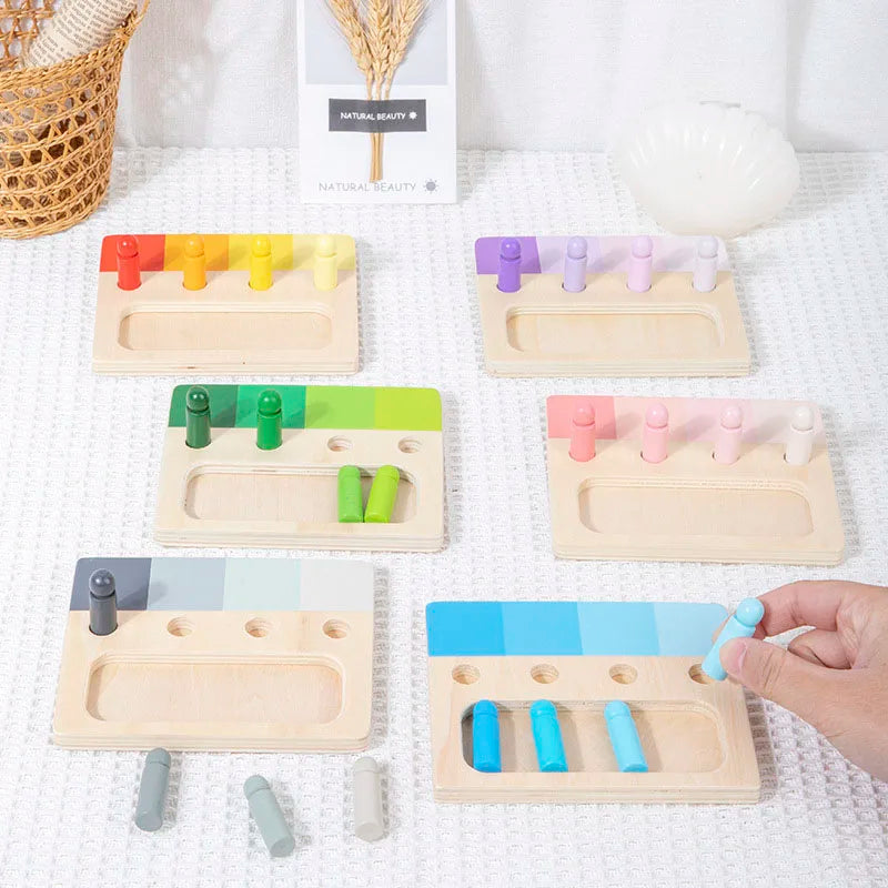Montessori Peg Board Colour Matching Game