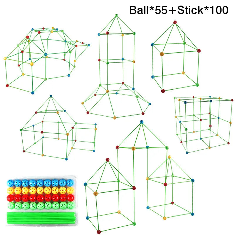 New Creative Fort Building  Indoor Tent Brick Kit