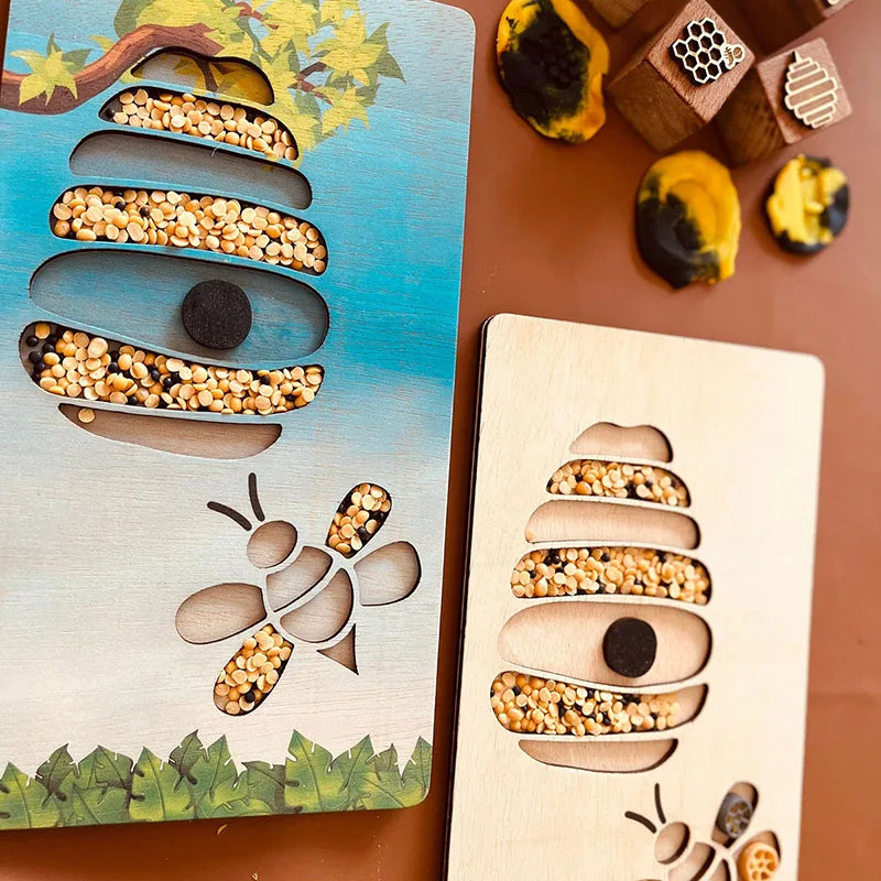 Wooden Animal Sensory Tray