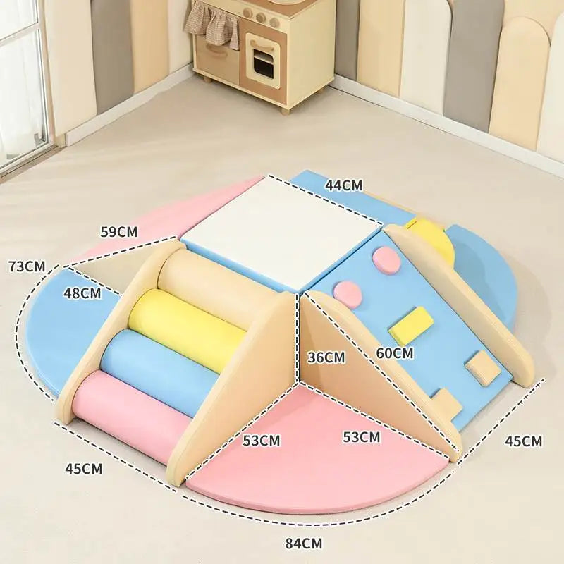 Children's software sensory training Corner climbing slide