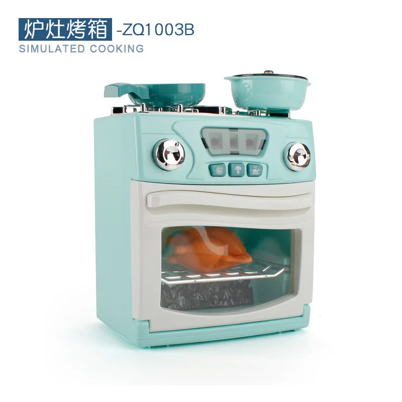 New Children Kitchen Washing Machine, Bread Maker, Microwave Oven.