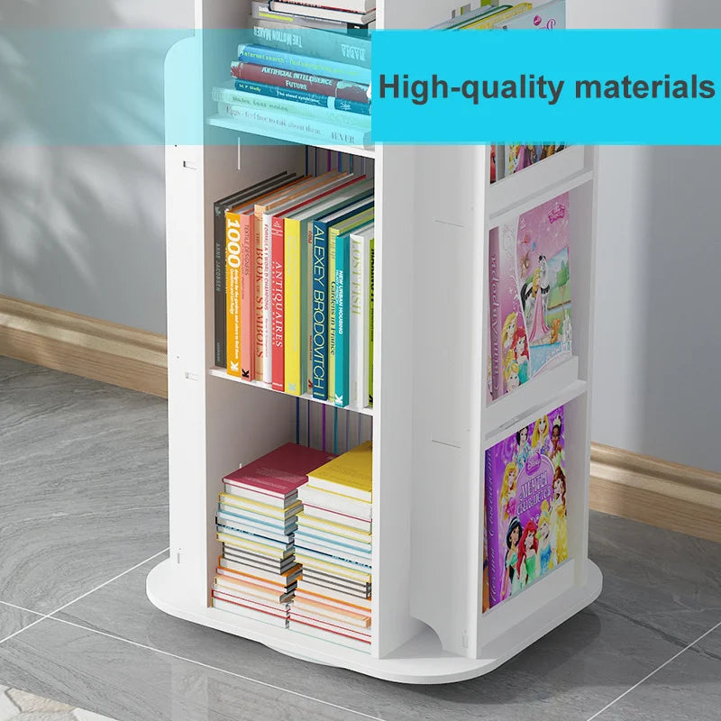 Children's Bookshelf 360° Rotating