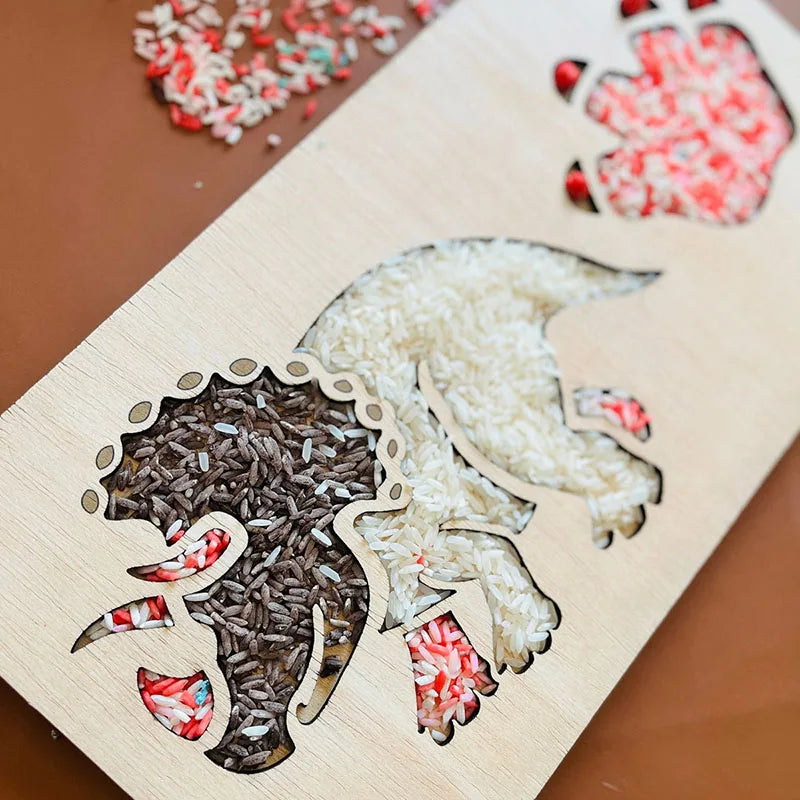 Wooden Animal Sensory Tray