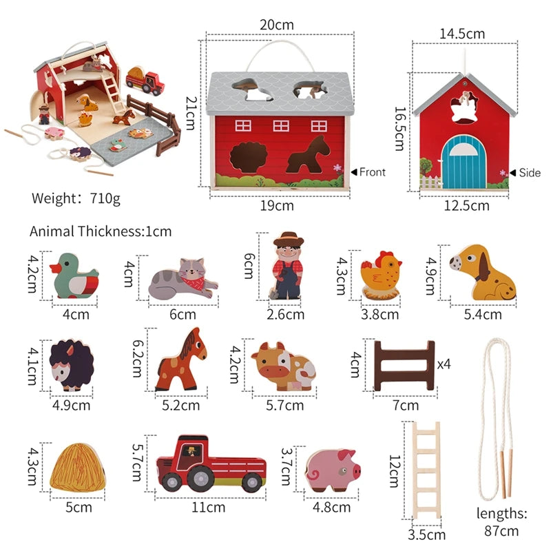 Wooden Montessori Toy Simulation Kitchen Cooking