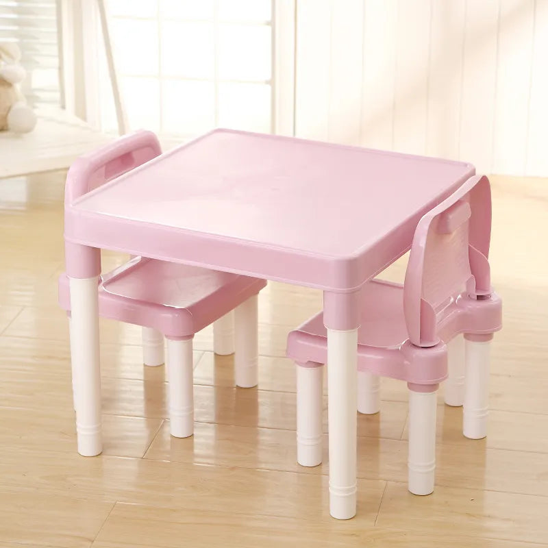 Childrens Kids Plastic Table Chair Set