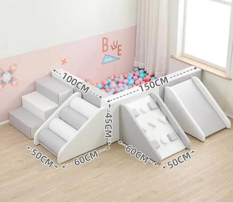 Children's software sensory training Corner climbing slide